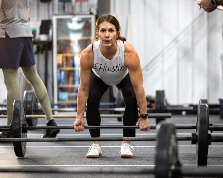 image of athlete performing a deadlift